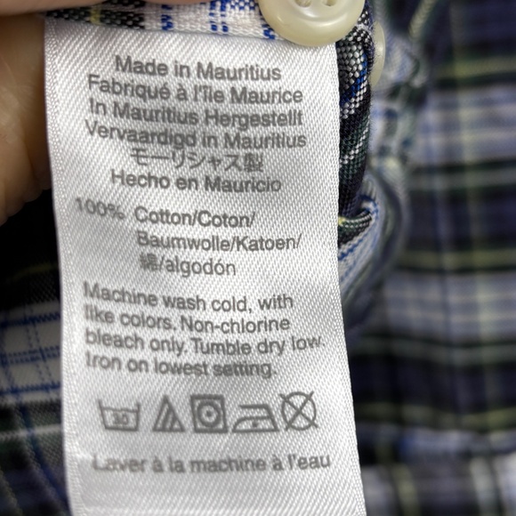 VTG J Crew Men LongSleeve Slim Button Shirt XXL American Pima Cotton Plaid Prep - Picture 4 of 9